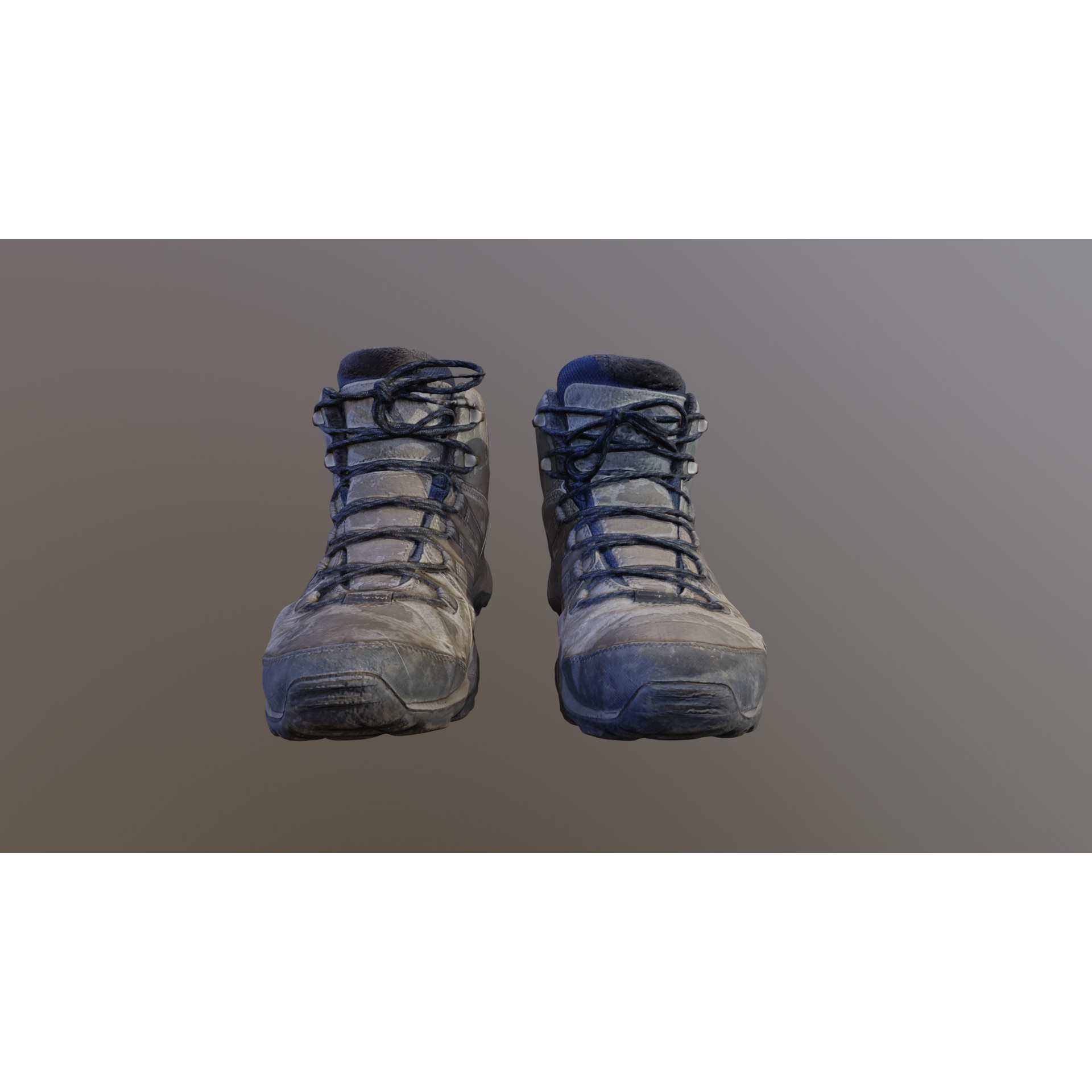 Damaged Boots - Low-Poly Game-Ready 3D Model - View 16