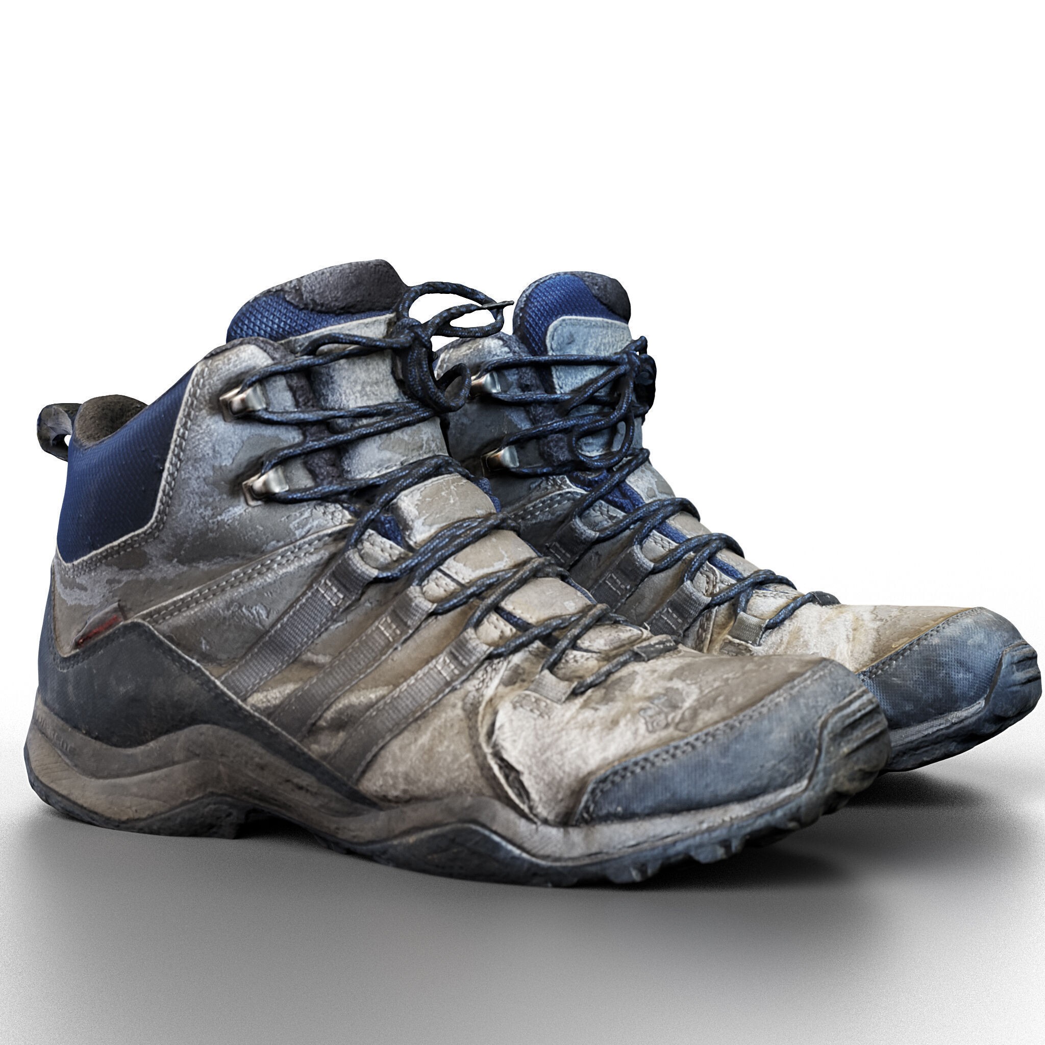 Damaged Boots - Low-Poly Game-Ready 3D Model - View 4