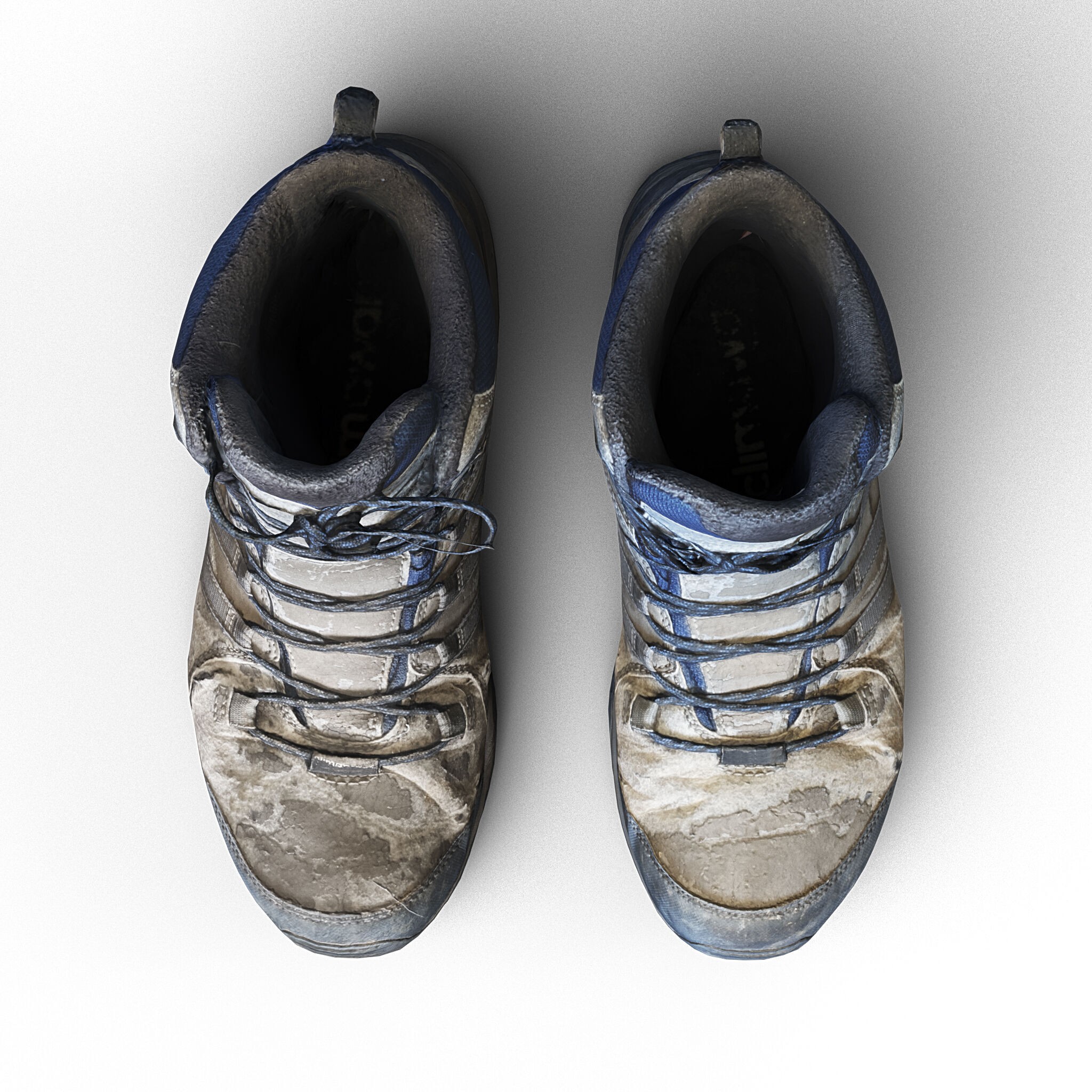 Damaged Boots - Low-Poly Game-Ready 3D Model - View 8
