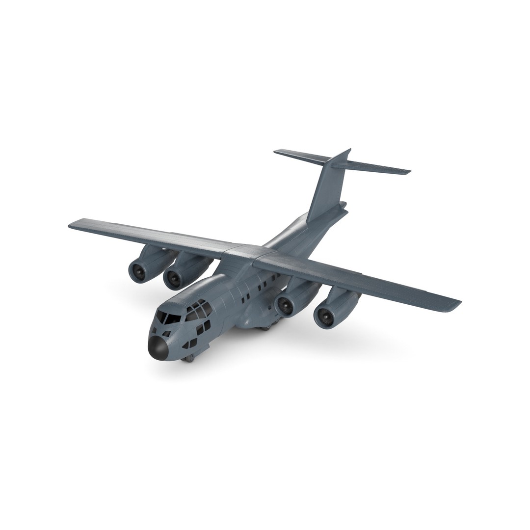 Military Transport Aircraft 3D Model – High Poly Game Asset, FBX