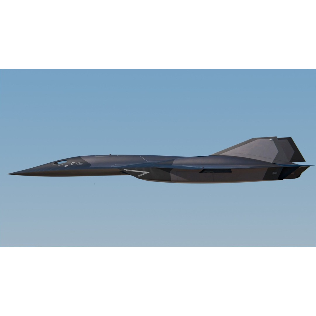 Lockheed Martin SR-72 3D Model – High Poly Game Asset, PBR Textures, FBX