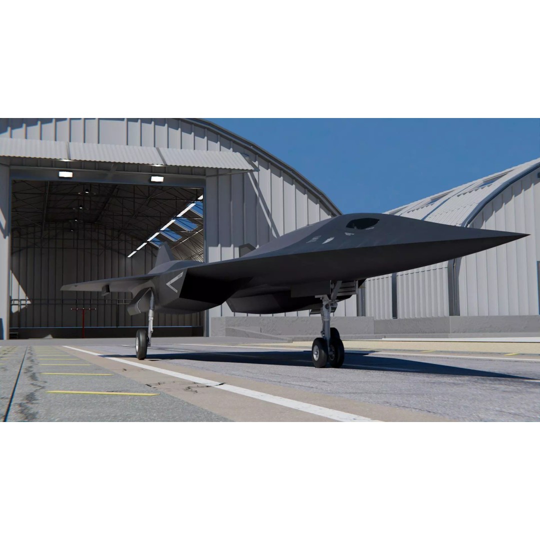 Lockheed Martin SR-72 3D Model – High Poly Game Asset, PBR Textures, FBX - View 2