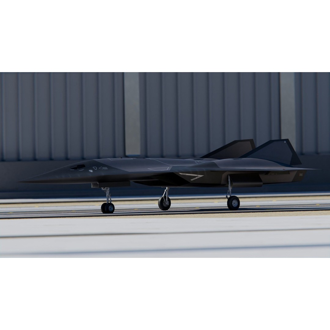 Lockheed Martin SR-72 3D Model – High Poly Game Asset, PBR Textures, FBX - View 3