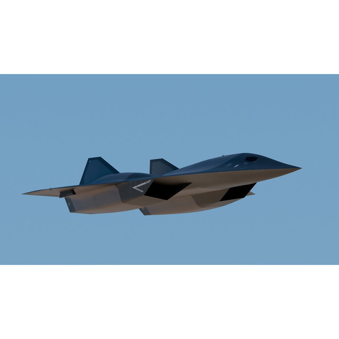 Lockheed Martin SR-72 3D Model – High Poly Game Asset, PBR Textures, FBX - View 4