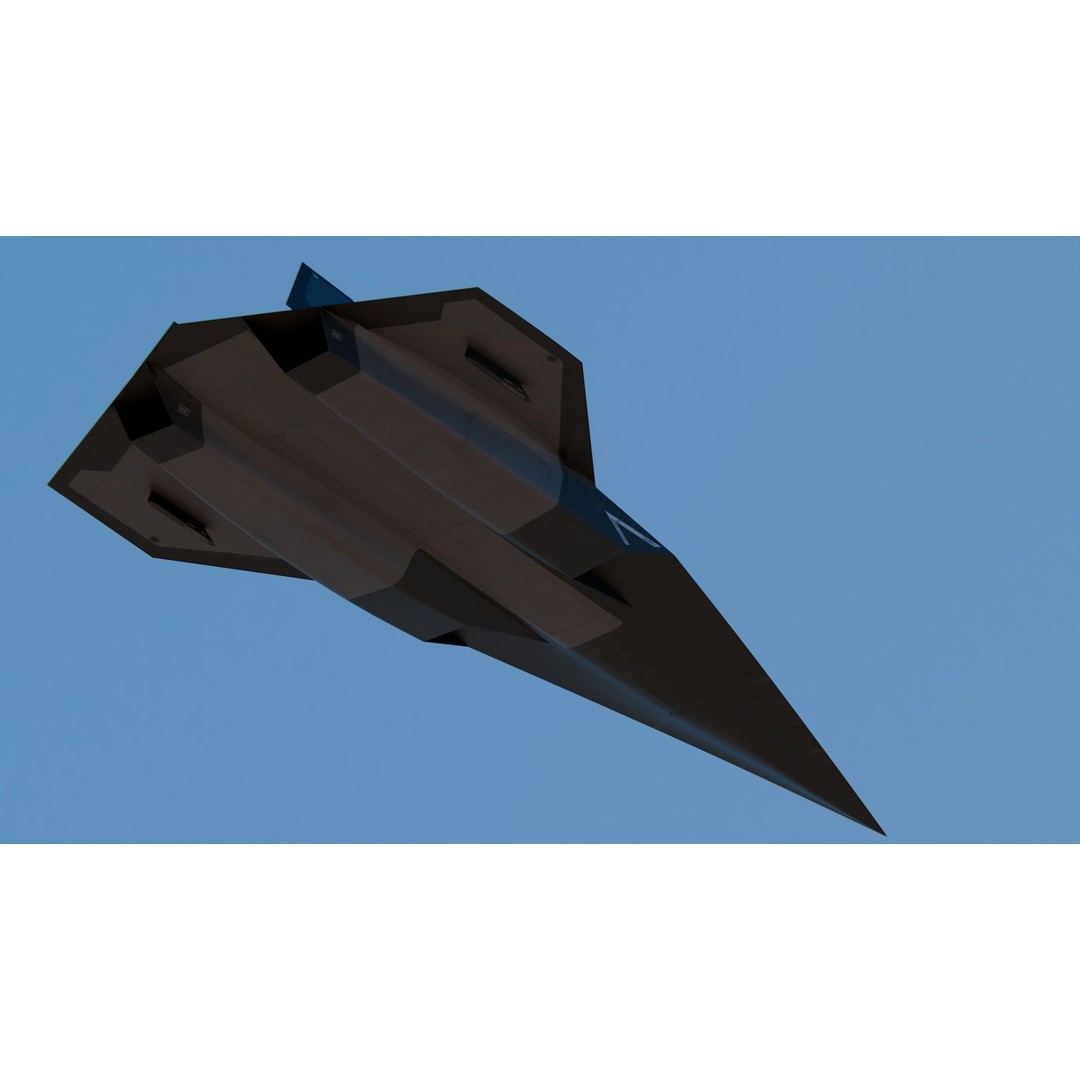 Lockheed Martin SR-72 3D Model – High Poly Game Asset, PBR Textures, FBX - View 5