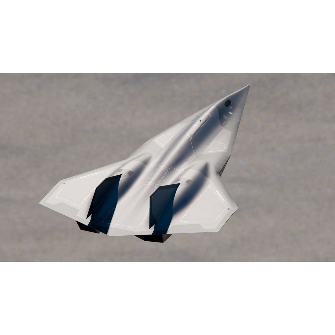 Lockheed Martin SR-72 3D Model – High Poly Game Asset, PBR Textures, FBX - View 8