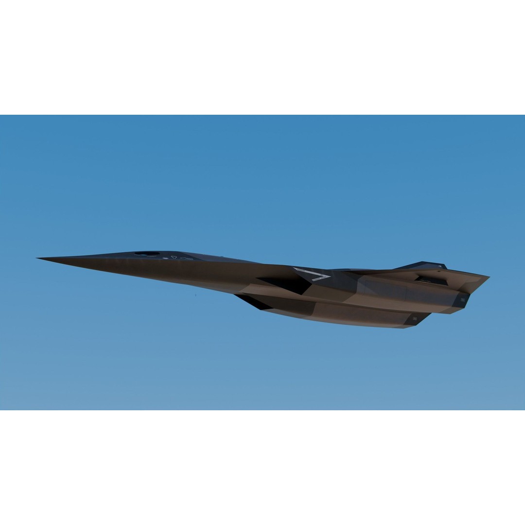 Lockheed Martin SR-72 3D Model – High Poly Game Asset, PBR Textures, FBX - View 9