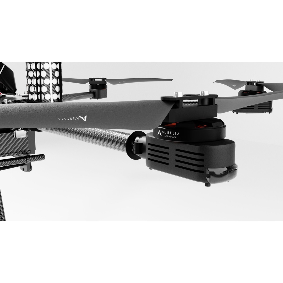 Aurelia X6 v2 Pro Drone 3D Model – PBR Textured, FBX, OBJ, Blender - View 10