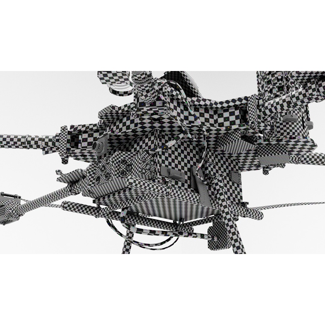 Aurelia X6 v2 Pro Drone 3D Model – PBR Textured, FBX, OBJ, Blender - View 13