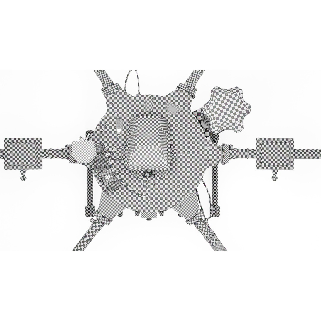 Aurelia X6 v2 Pro Drone 3D Model – PBR Textured, FBX, OBJ, Blender - View 14