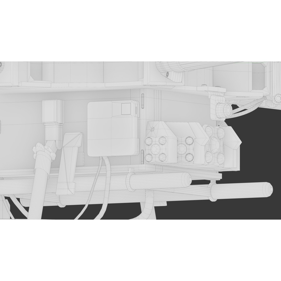 Aurelia X6 v2 Pro Drone 3D Model – PBR Textured, FBX, OBJ, Blender - View 20