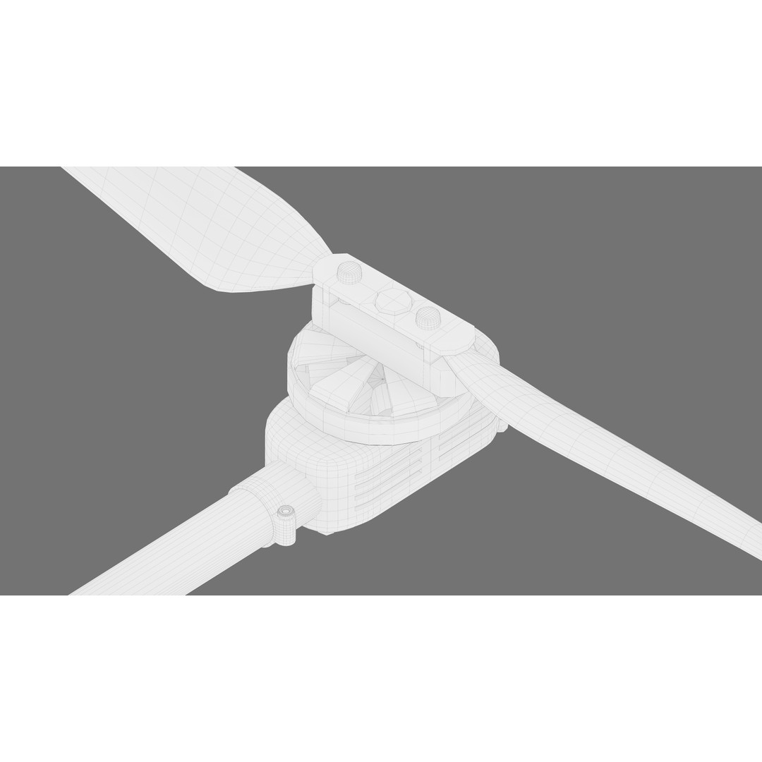 Aurelia X6 v2 Pro Drone 3D Model – PBR Textured, FBX, OBJ, Blender - View 21