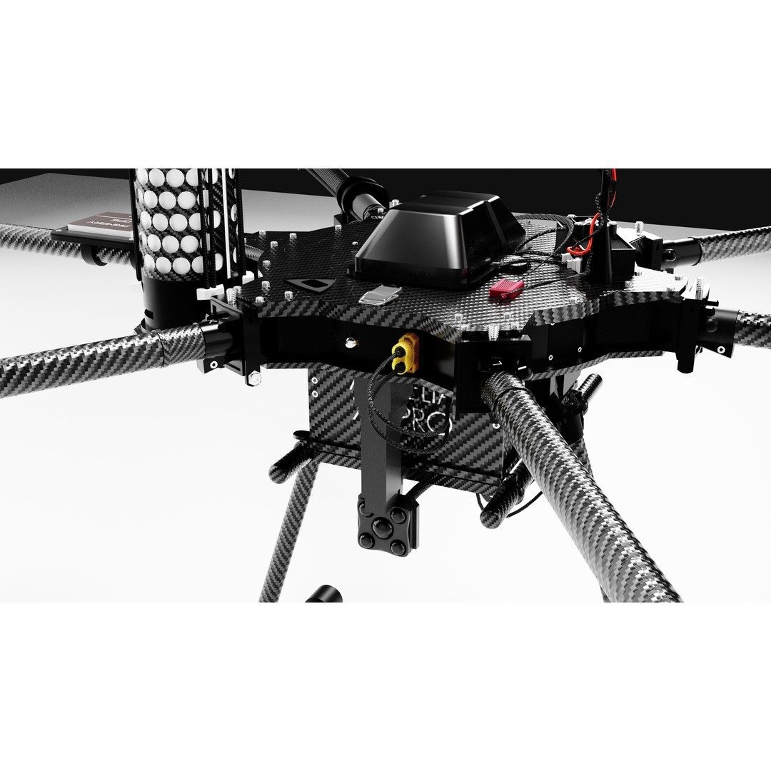 Aurelia X6 v2 Pro Drone 3D Model – PBR Textured, FBX, OBJ, Blender - View 8