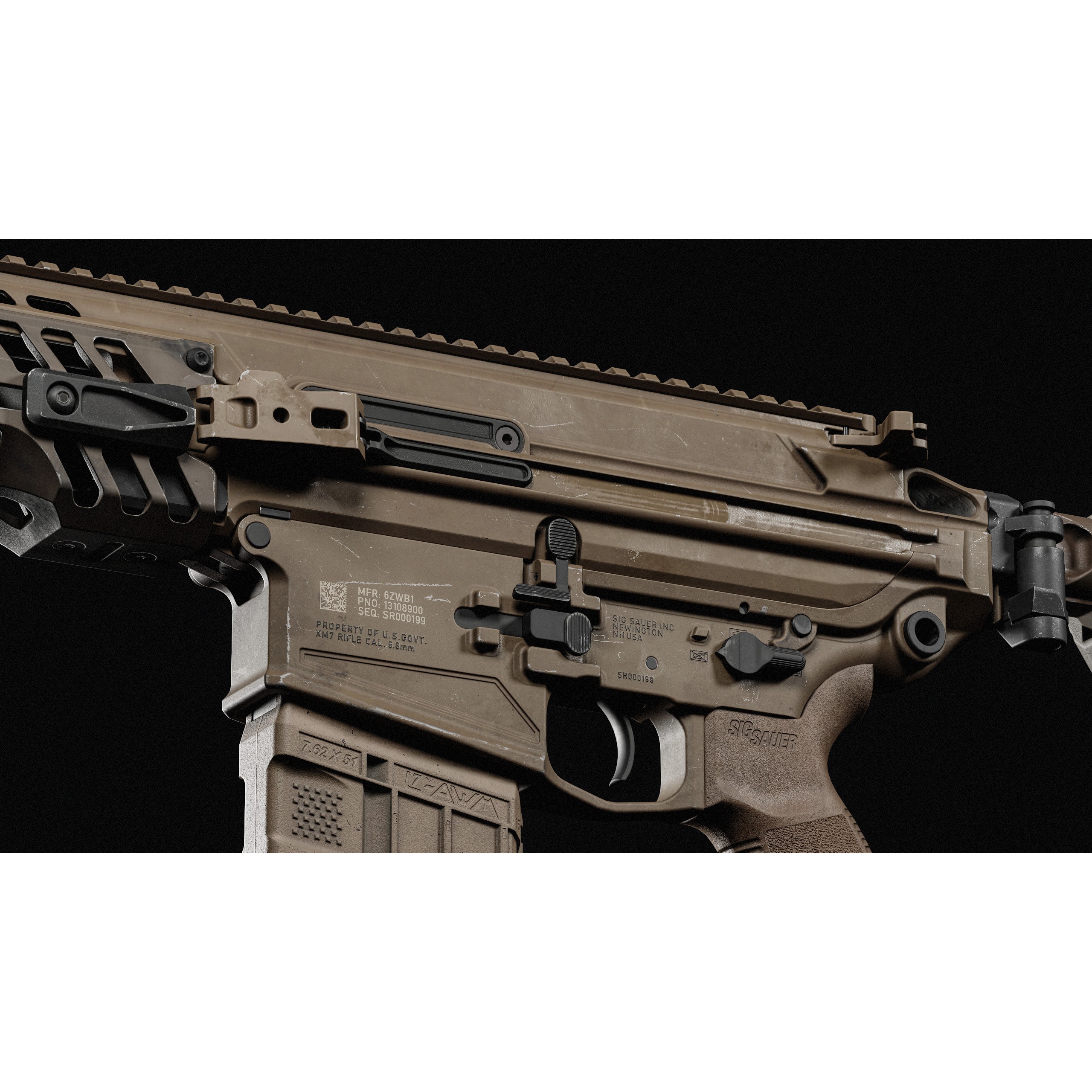 MCX Spear - Low-Poly Game-Ready 3D Model - View 10