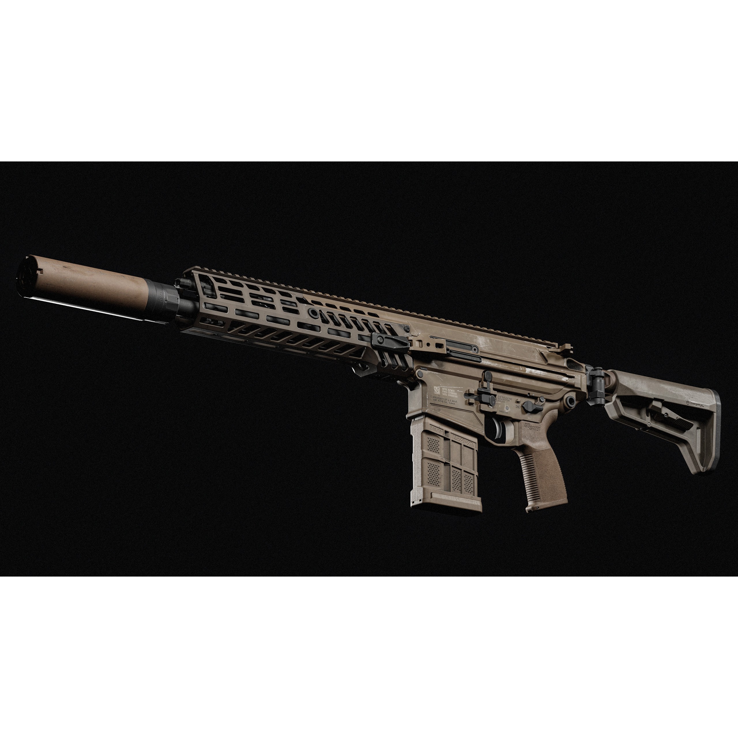 MCX Spear - Low-Poly Game-Ready 3D Model - View 17