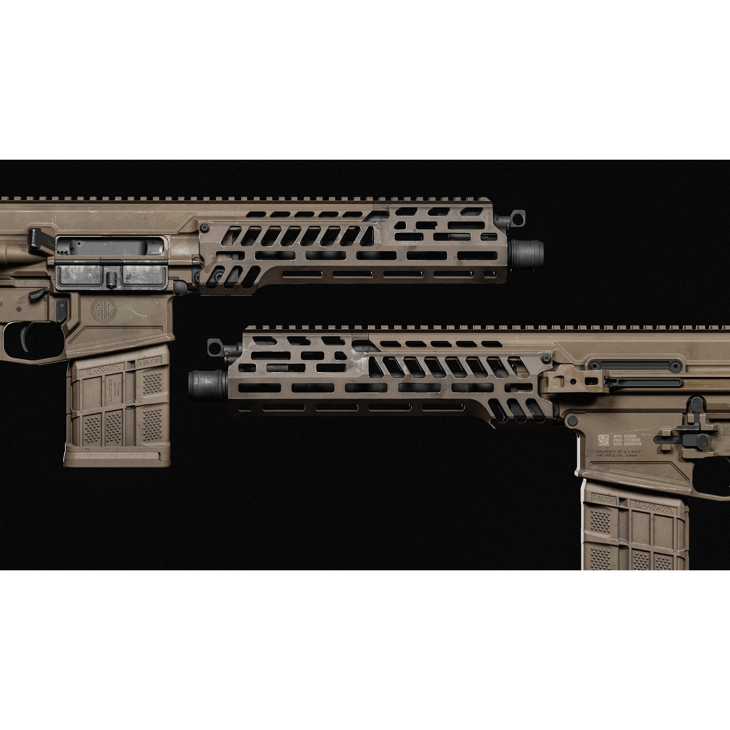 MCX Spear - Low-Poly Game-Ready 3D Model - View 22