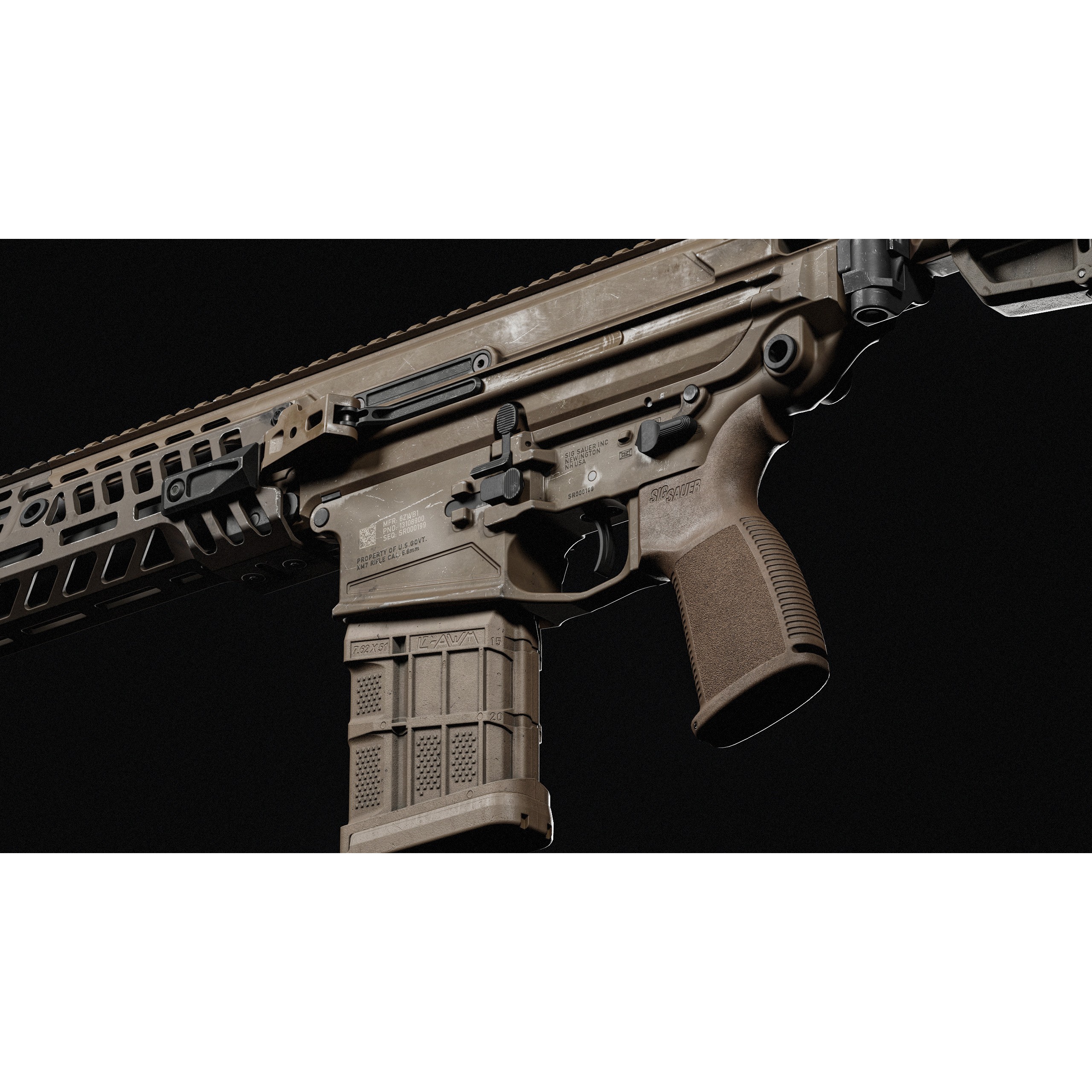 MCX Spear - Low-Poly Game-Ready 3D Model - View 7