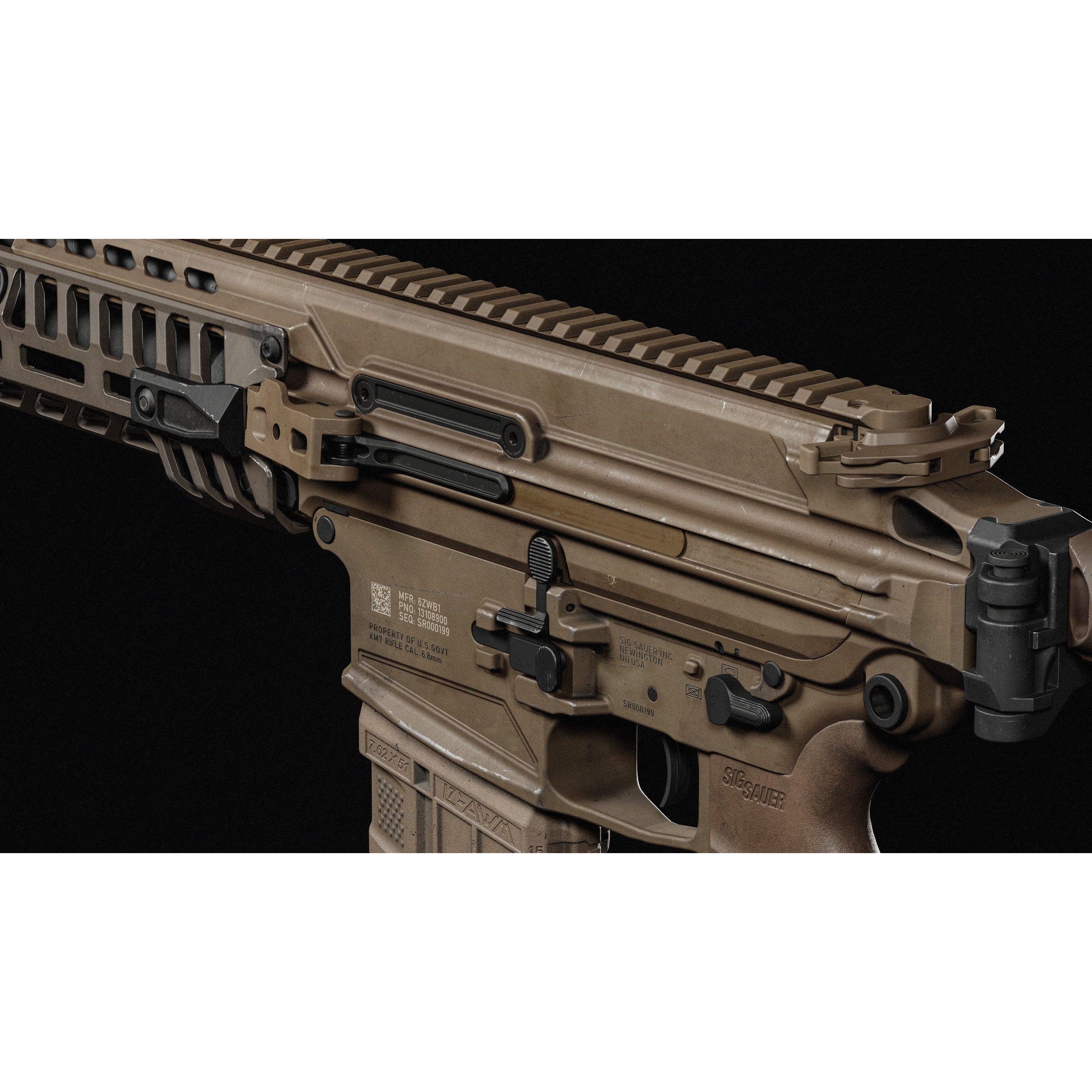 MCX Spear - Low-Poly Game-Ready 3D Model - View 8