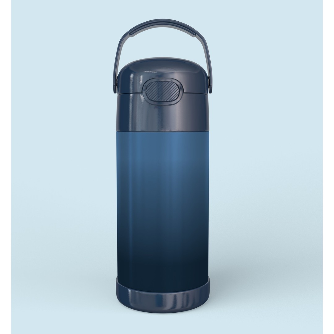 Thermos Stainless Steel 3D Model – High Poly Kitchenware, FBX, OBJ - View 5