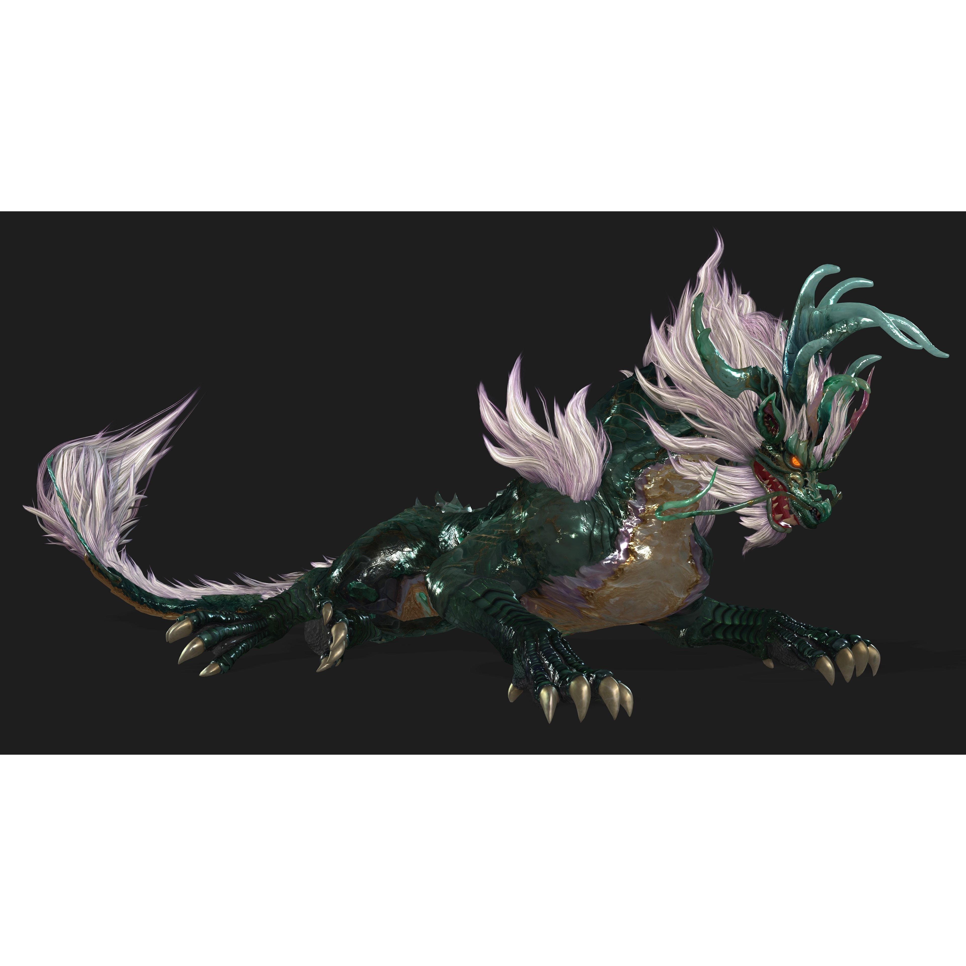 Qilin-C8 - Game-Ready 3D Model - View 10