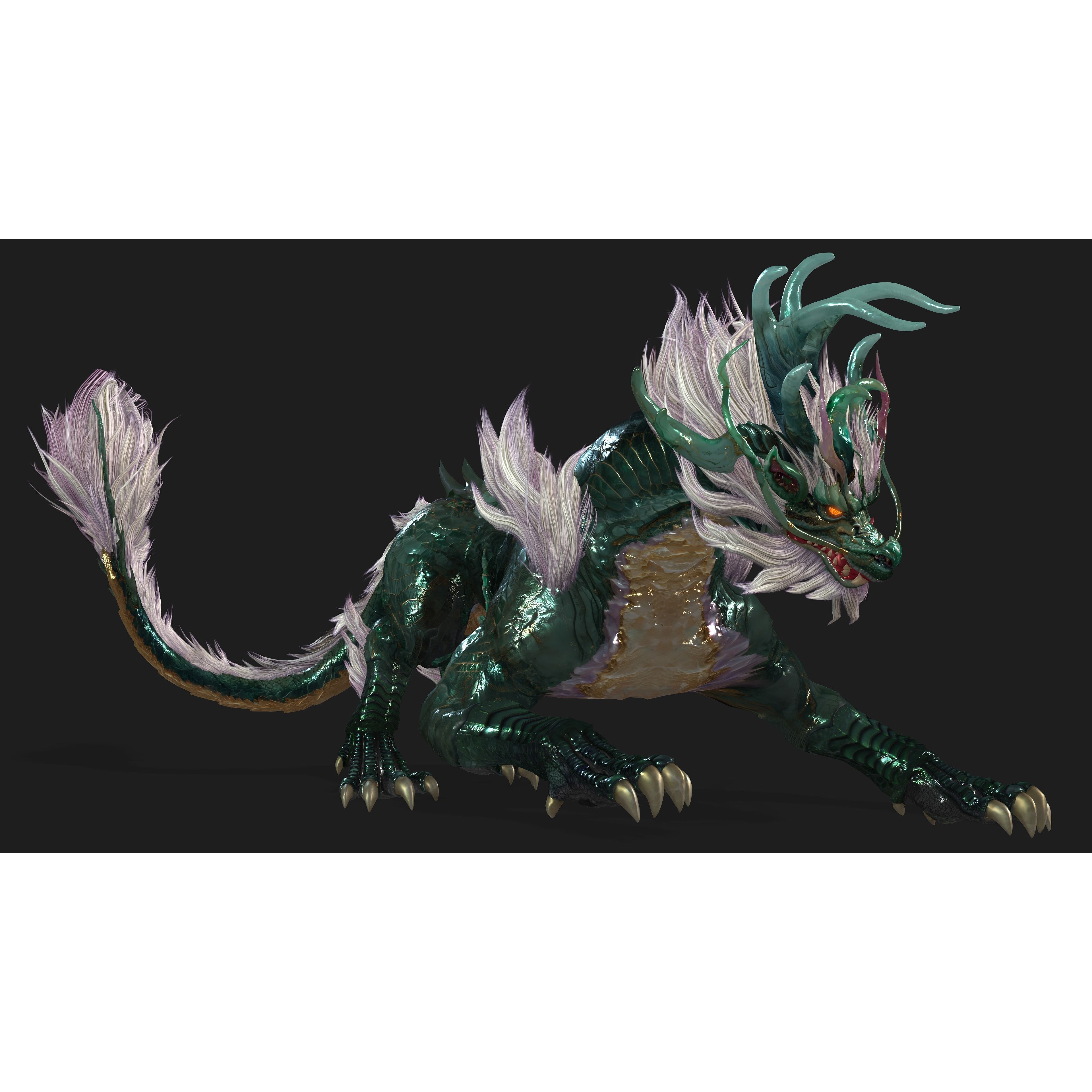 Qilin-C8 - Game-Ready 3D Model - View 12