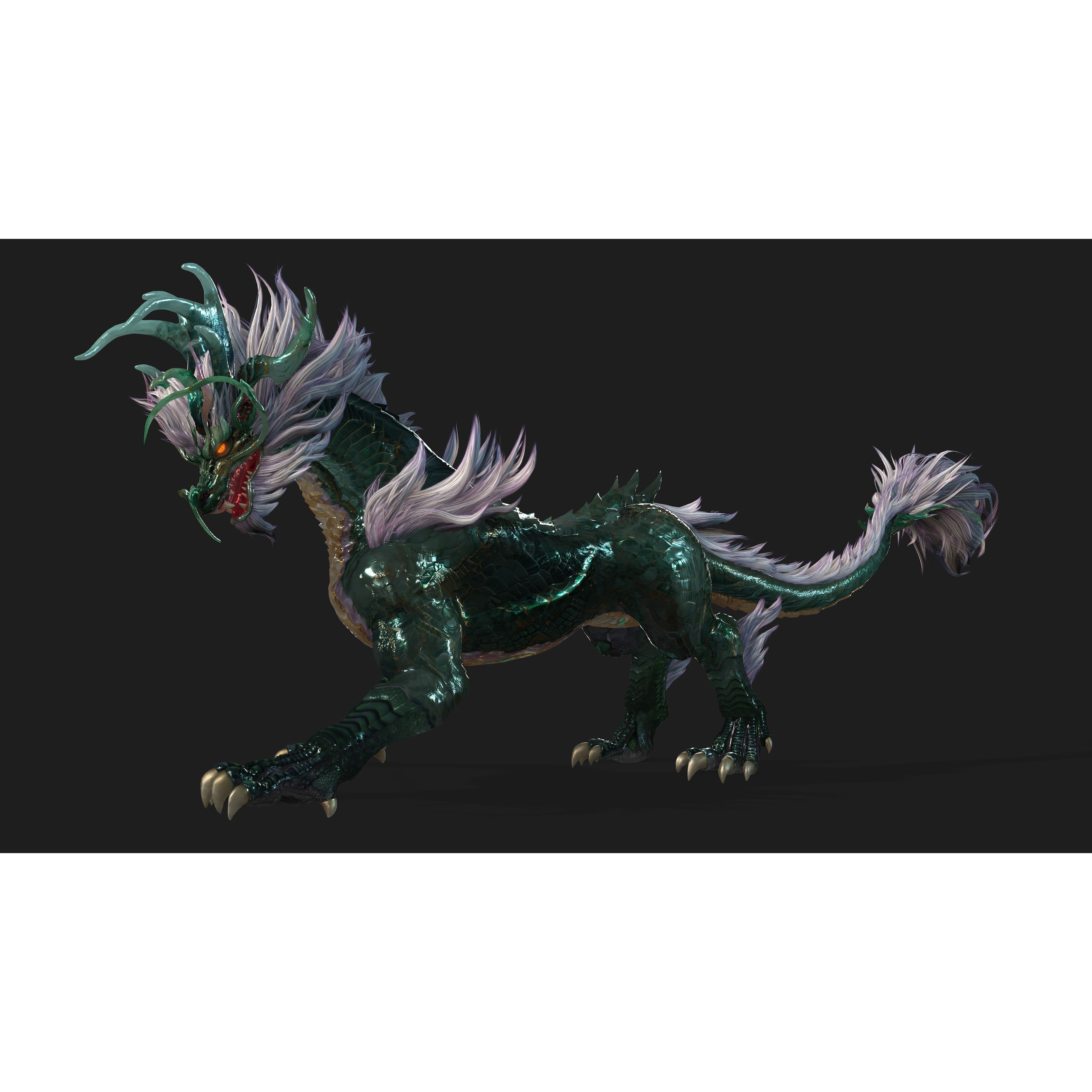 Qilin-C8 - Game-Ready 3D Model - View 13