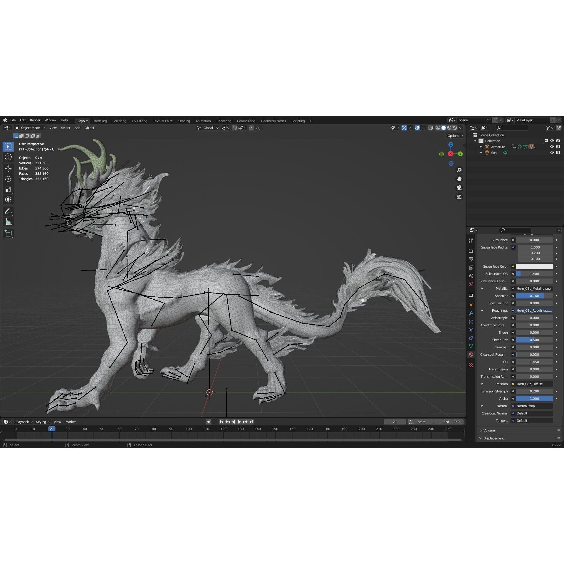 Qilin-C8 - Game-Ready 3D Model - View 22