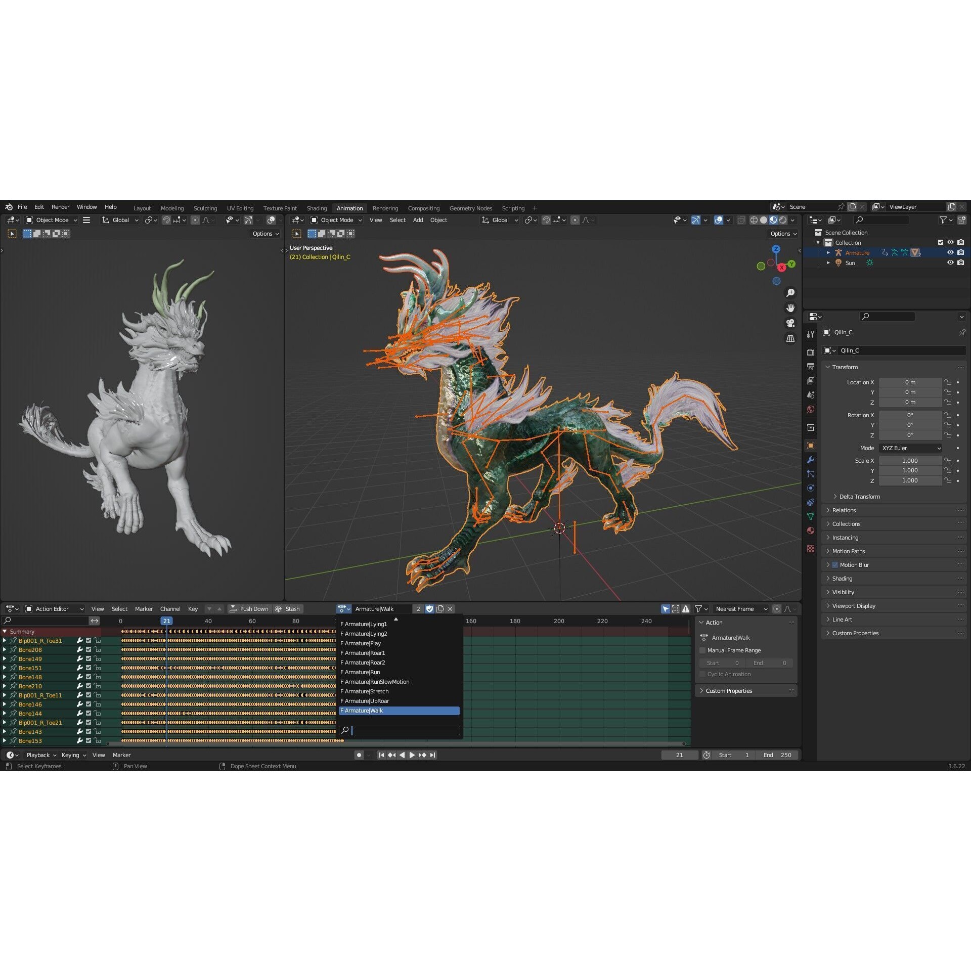 Qilin-C8 - Game-Ready 3D Model - View 23