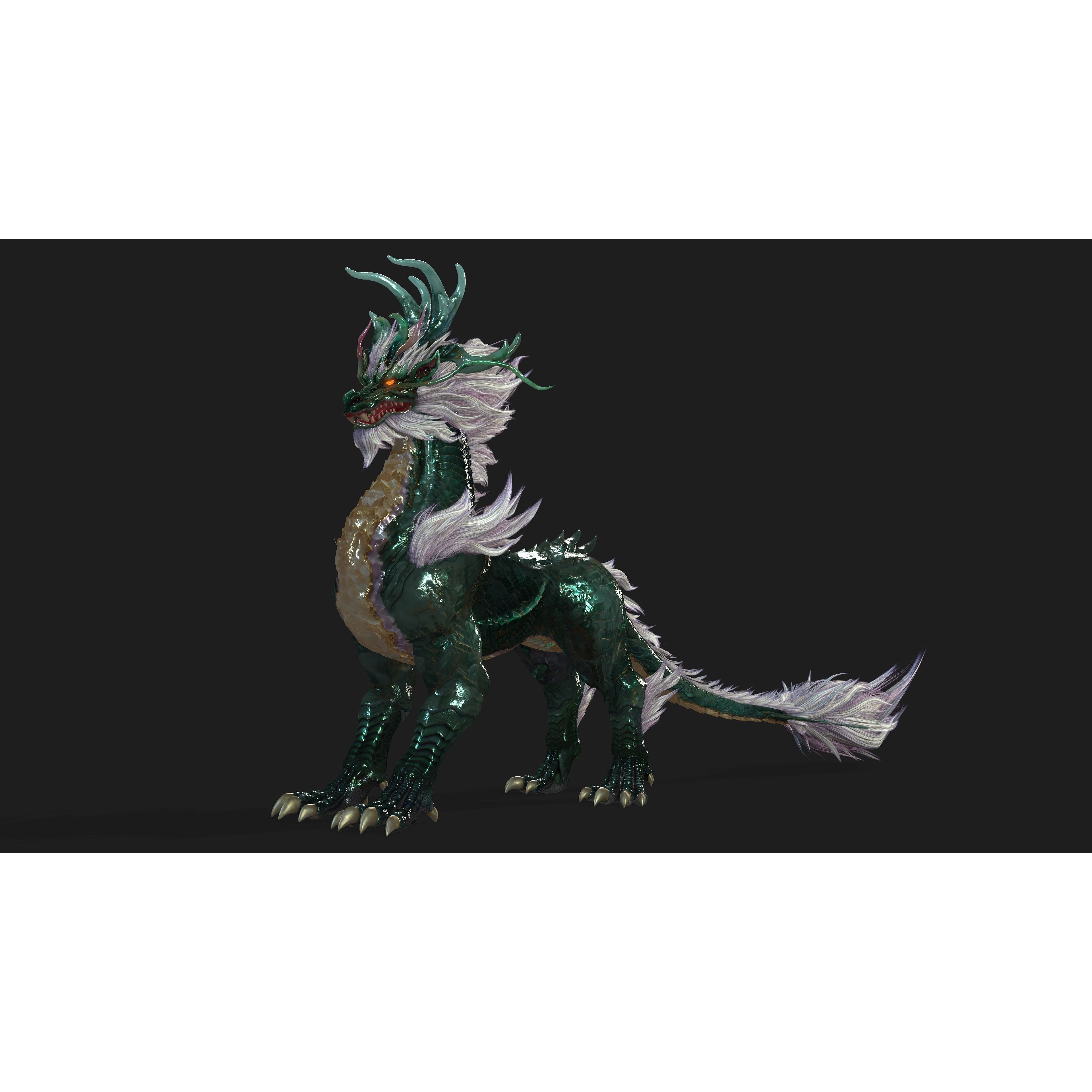 Qilin-C8 - Game-Ready 3D Model - View 8
