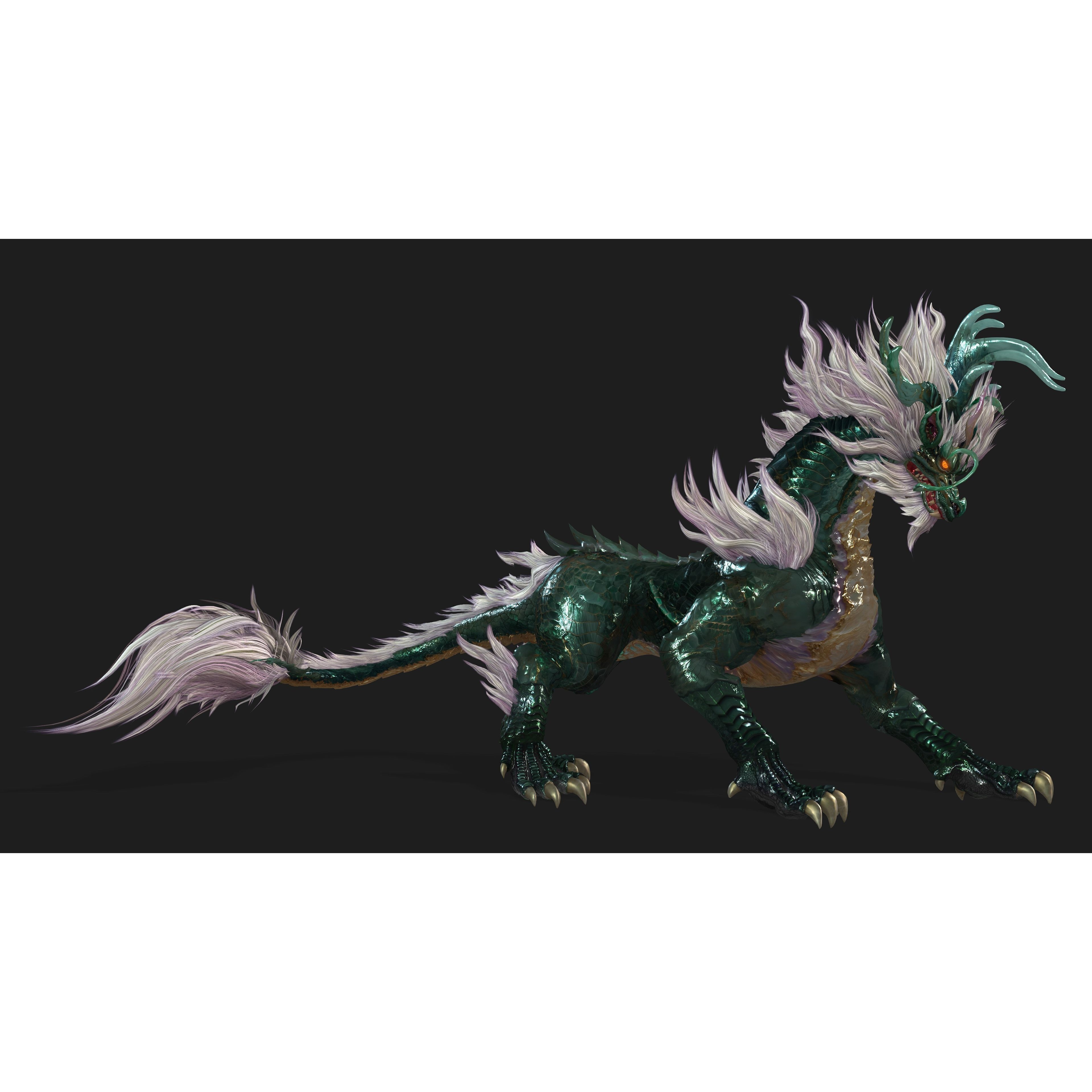 Qilin-C8 - Game-Ready 3D Model - View 9