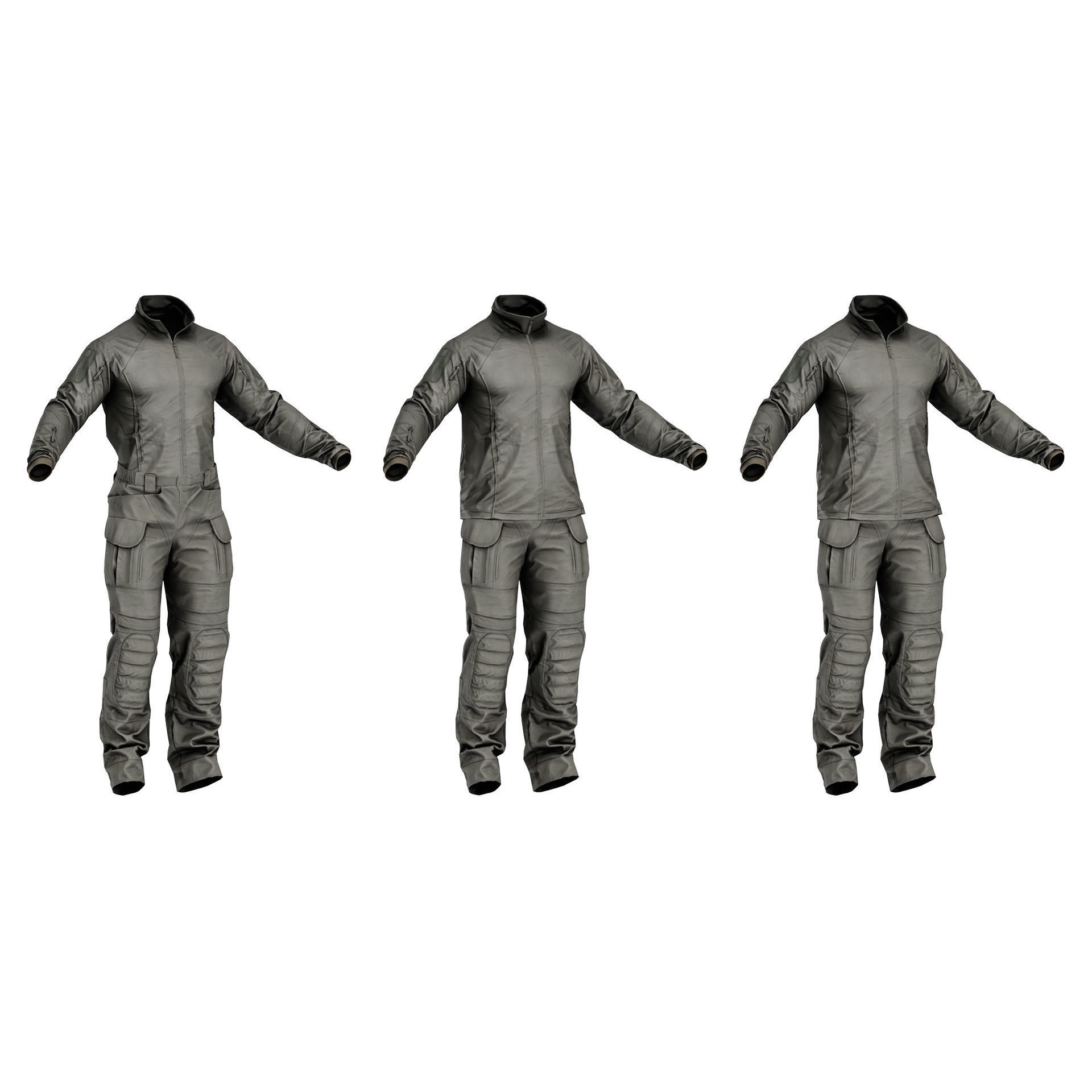 UFPRO Uniform - Low-Poly Game-Ready 3D Model - View 3