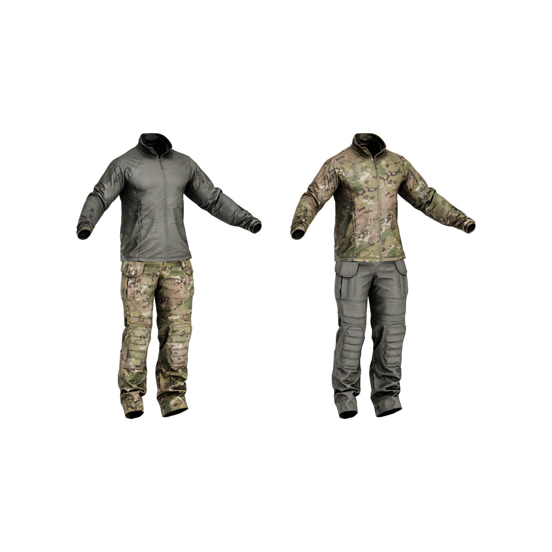 UFPRO Uniform - Low-Poly Game-Ready 3D Model - View 4