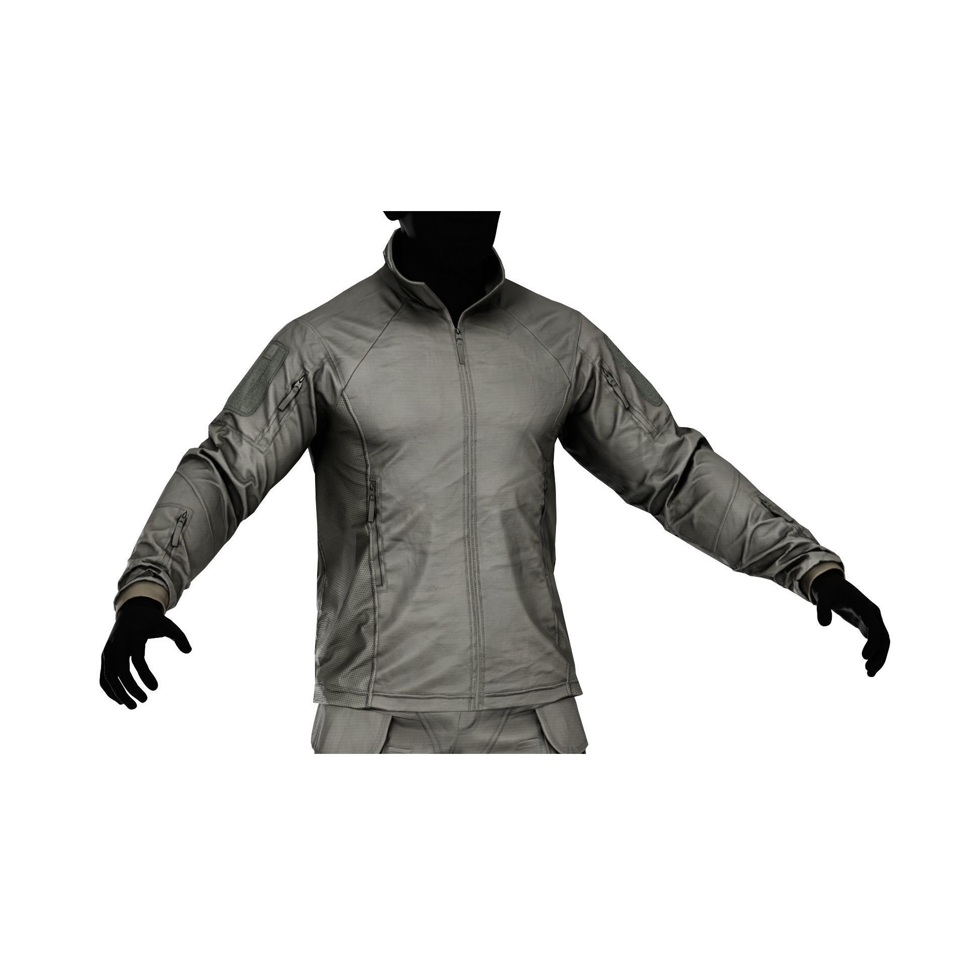 UFPRO Uniform - Low-Poly Game-Ready 3D Model - View 6