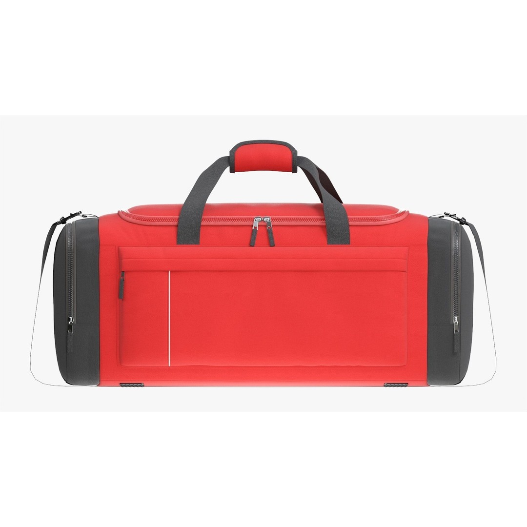 Duffel Bag 3D Model – Sport Travel Gear, PBR Textures, FBX - View 10