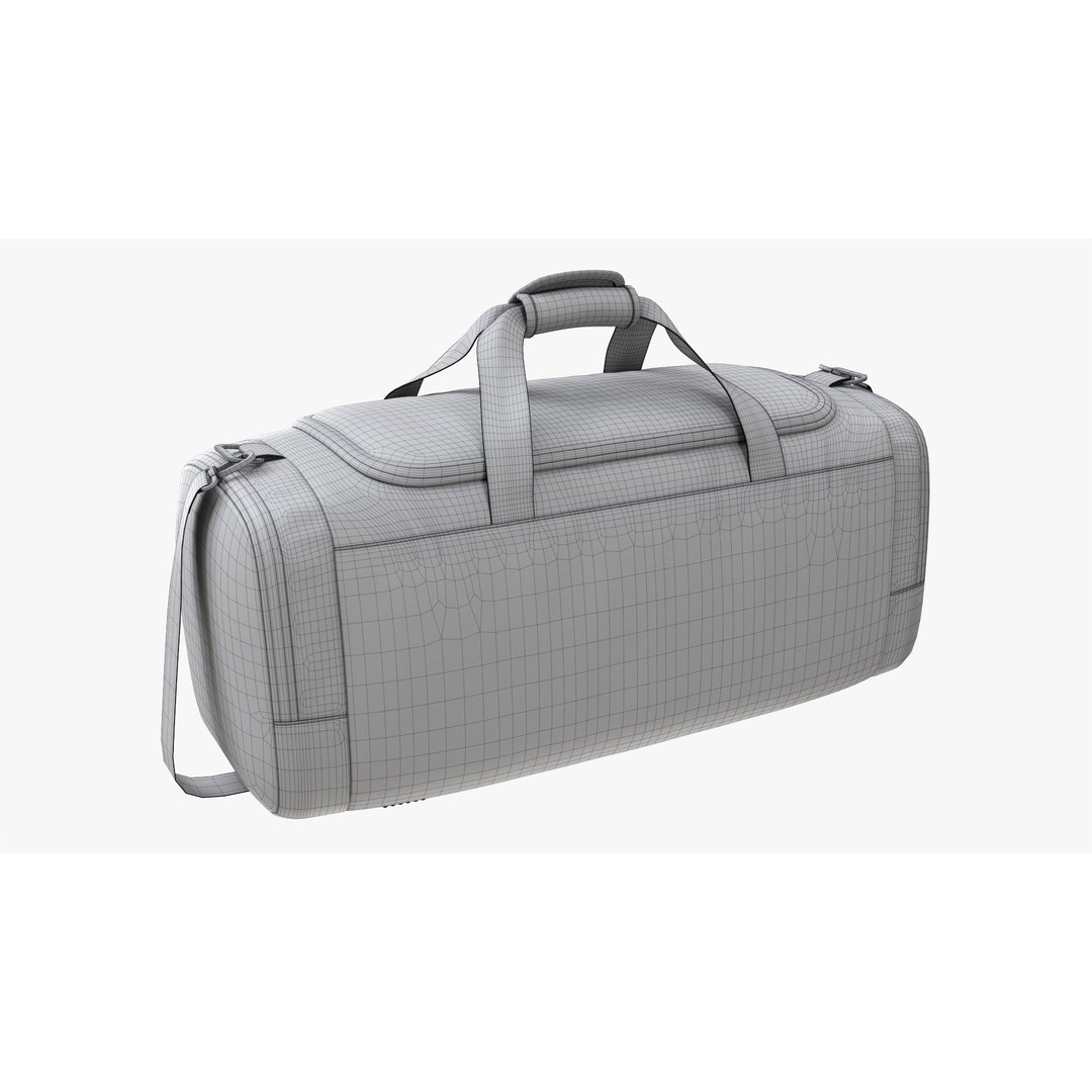 Duffel Bag 3D Model – Sport Travel Gear, PBR Textures, FBX - View 15
