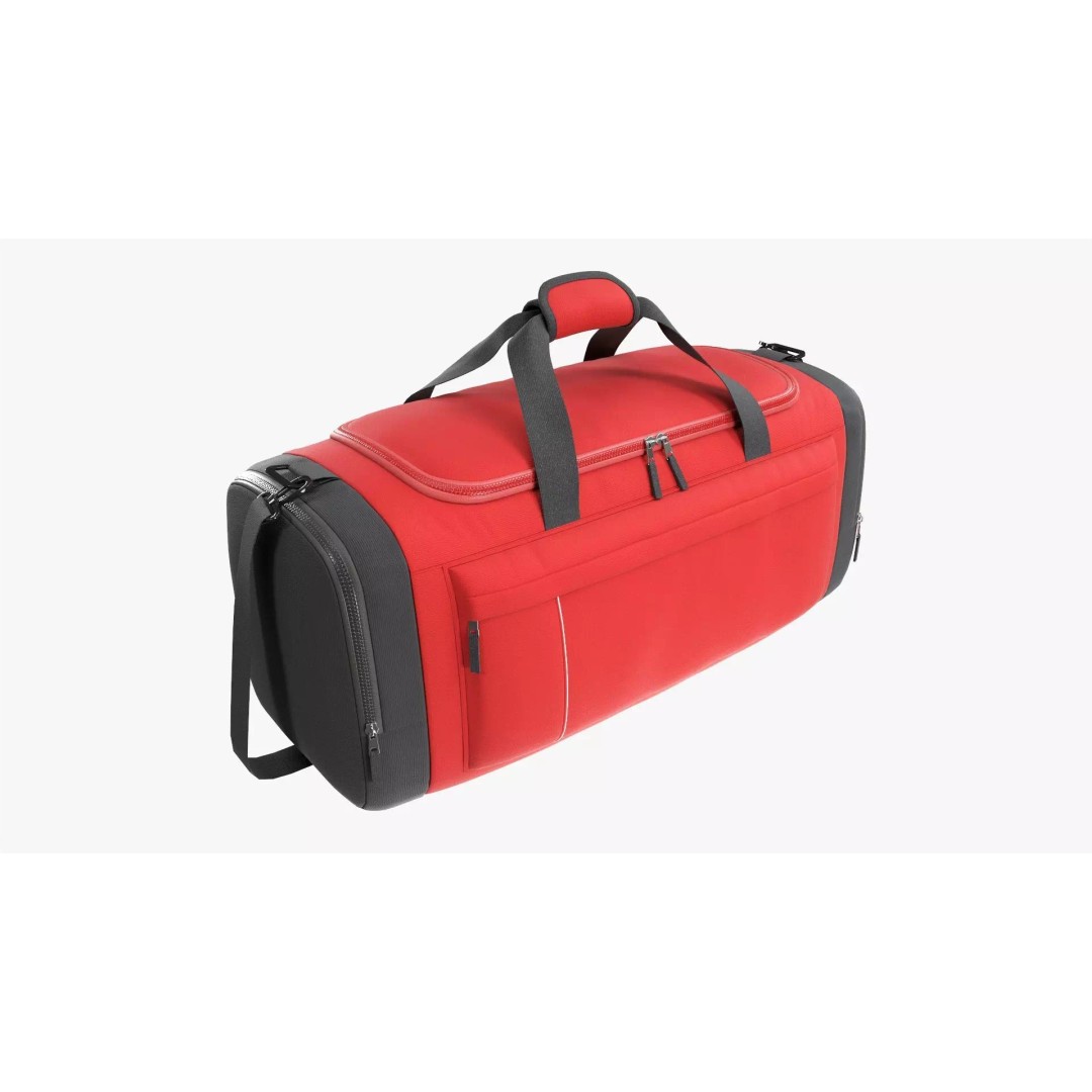Duffel Bag 3D Model – Sport Travel Gear, PBR Textures, FBX - View 2