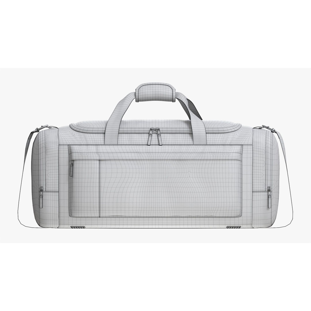 Duffel Bag 3D Model – Sport Travel Gear, PBR Textures, FBX - View 21