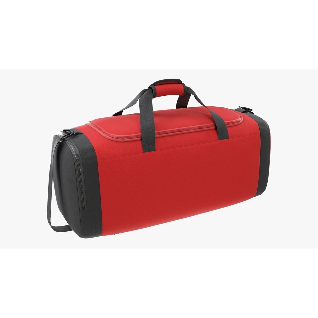 Duffel Bag 3D Model – Sport Travel Gear, PBR Textures, FBX - View 4