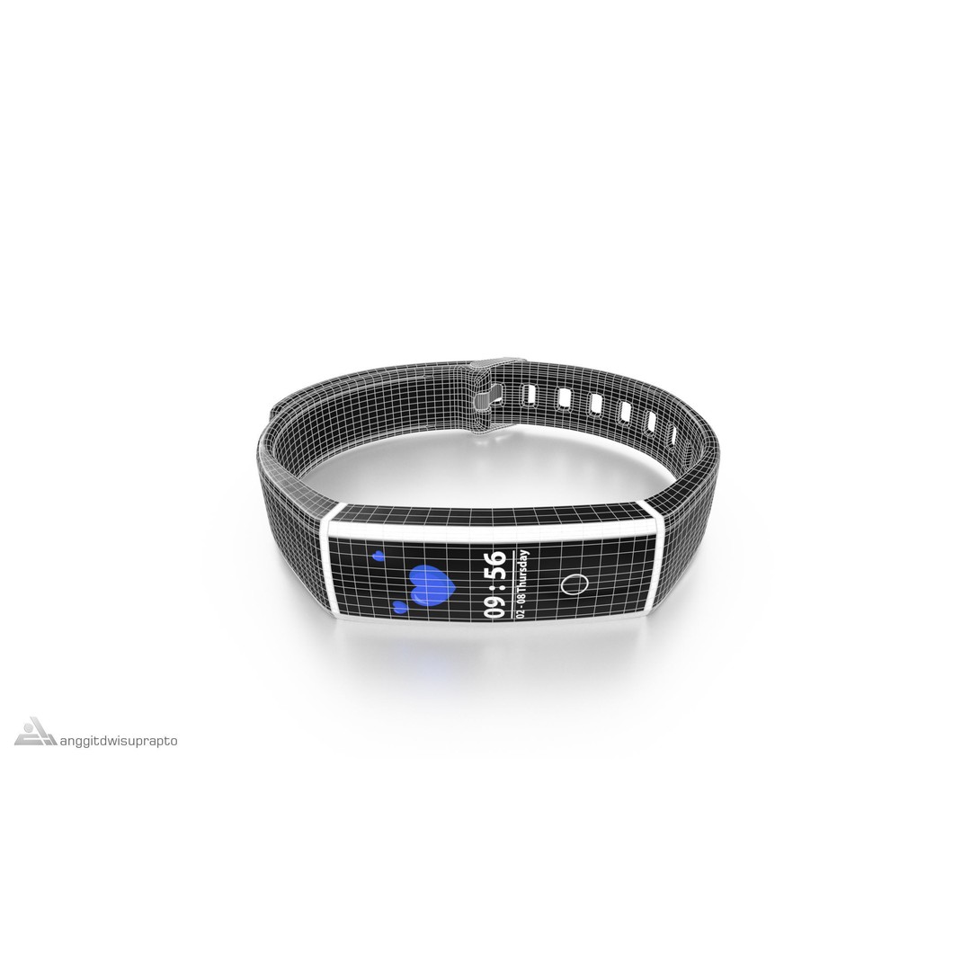 Fitness Tracker 3D Model – Low Poly PBR Game Asset, FBX - View 10