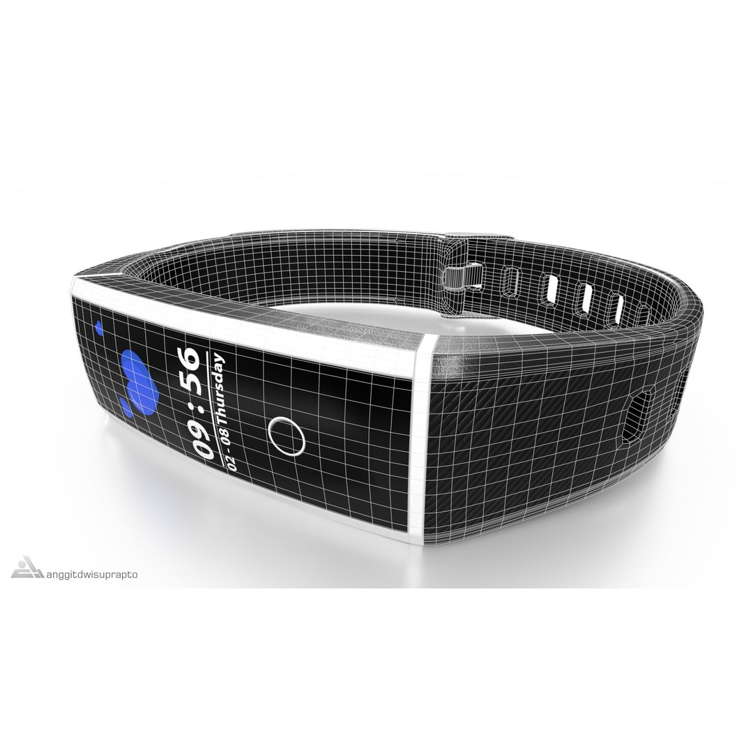 Fitness Tracker 3D Model – Low Poly PBR Game Asset, FBX - View 16