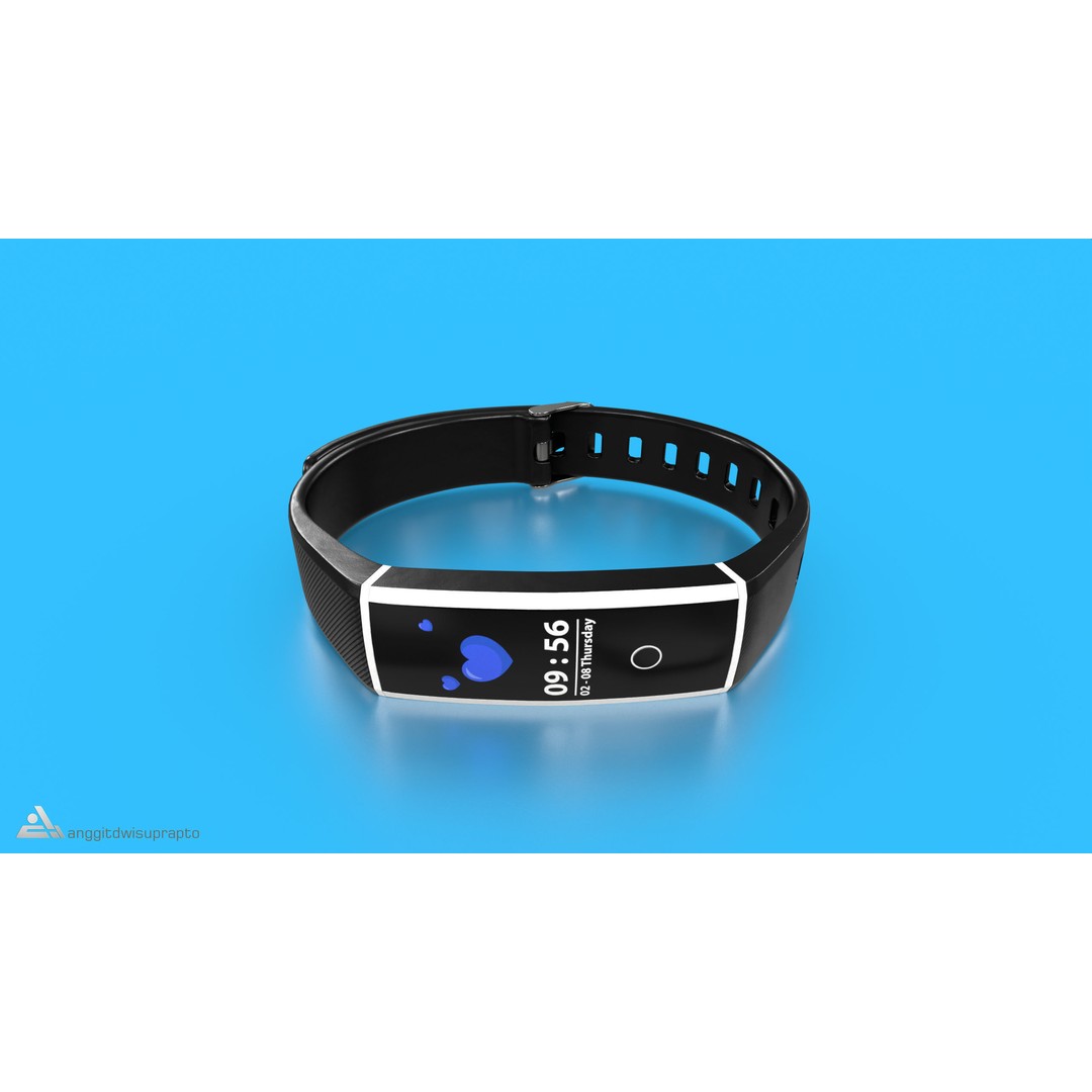 Fitness Tracker 3D Model – Low Poly PBR Game Asset, FBX - View 3