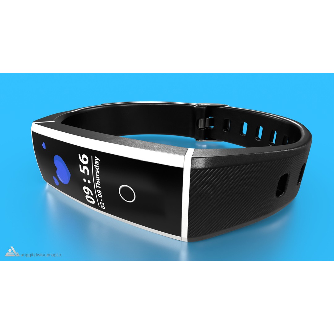 Fitness Tracker 3D Model – Low Poly PBR Game Asset, FBX - View 9