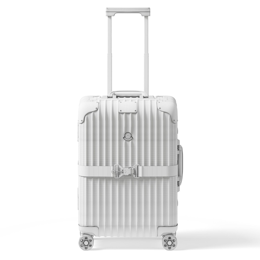 Moncler Rimowa Suitcase 3D Model – High-Poly Detailed Design, FBX & OBJ - View 5
