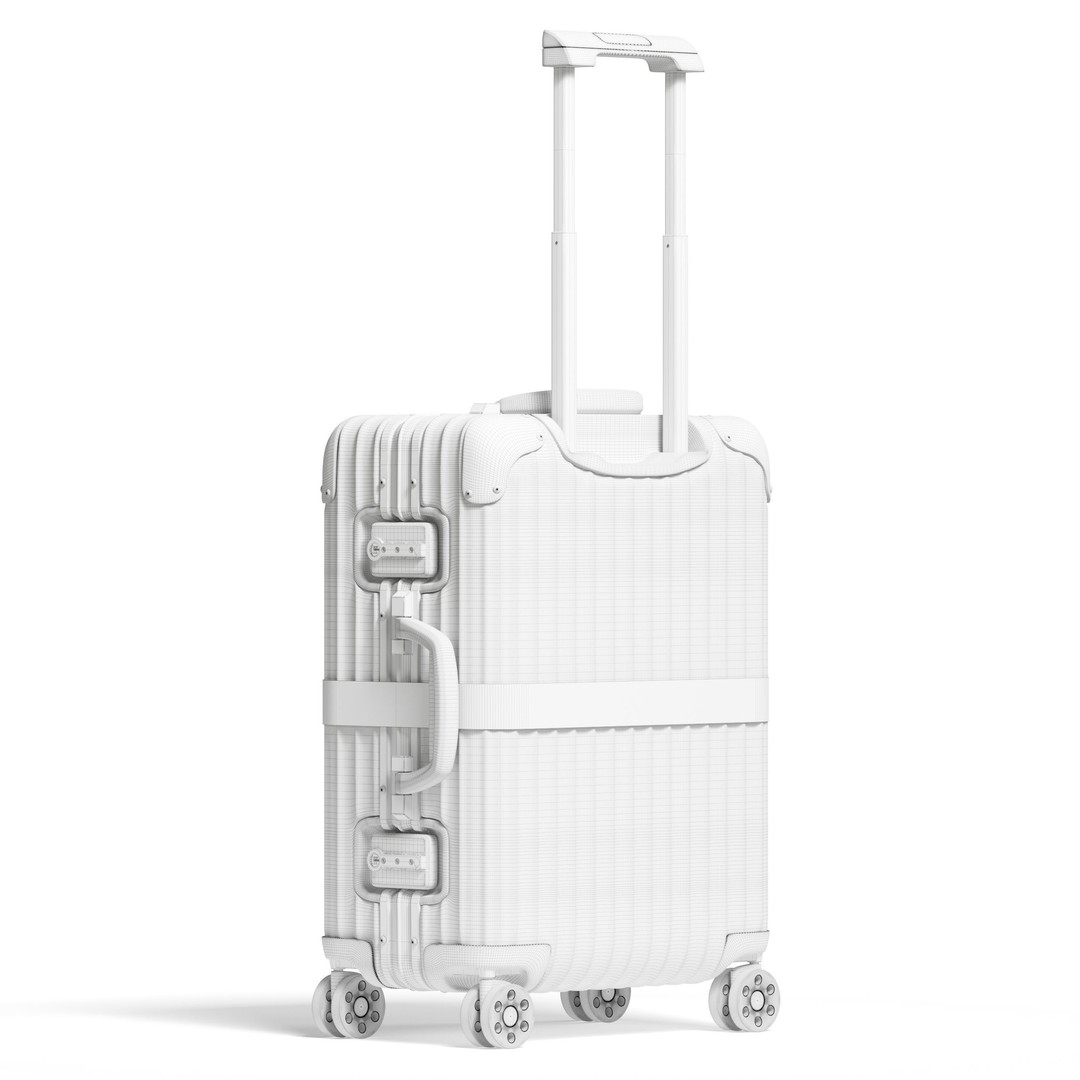 Moncler Rimowa Suitcase 3D Model – High-Poly Detailed Design, FBX & OBJ - View 9