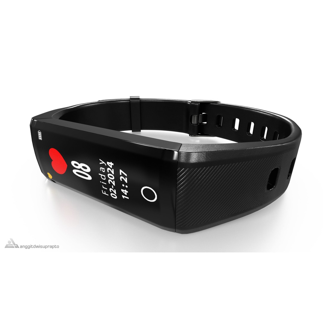 Fitness Tracker 3D Model – Low Poly PBR Game Asset, FBX - View 8