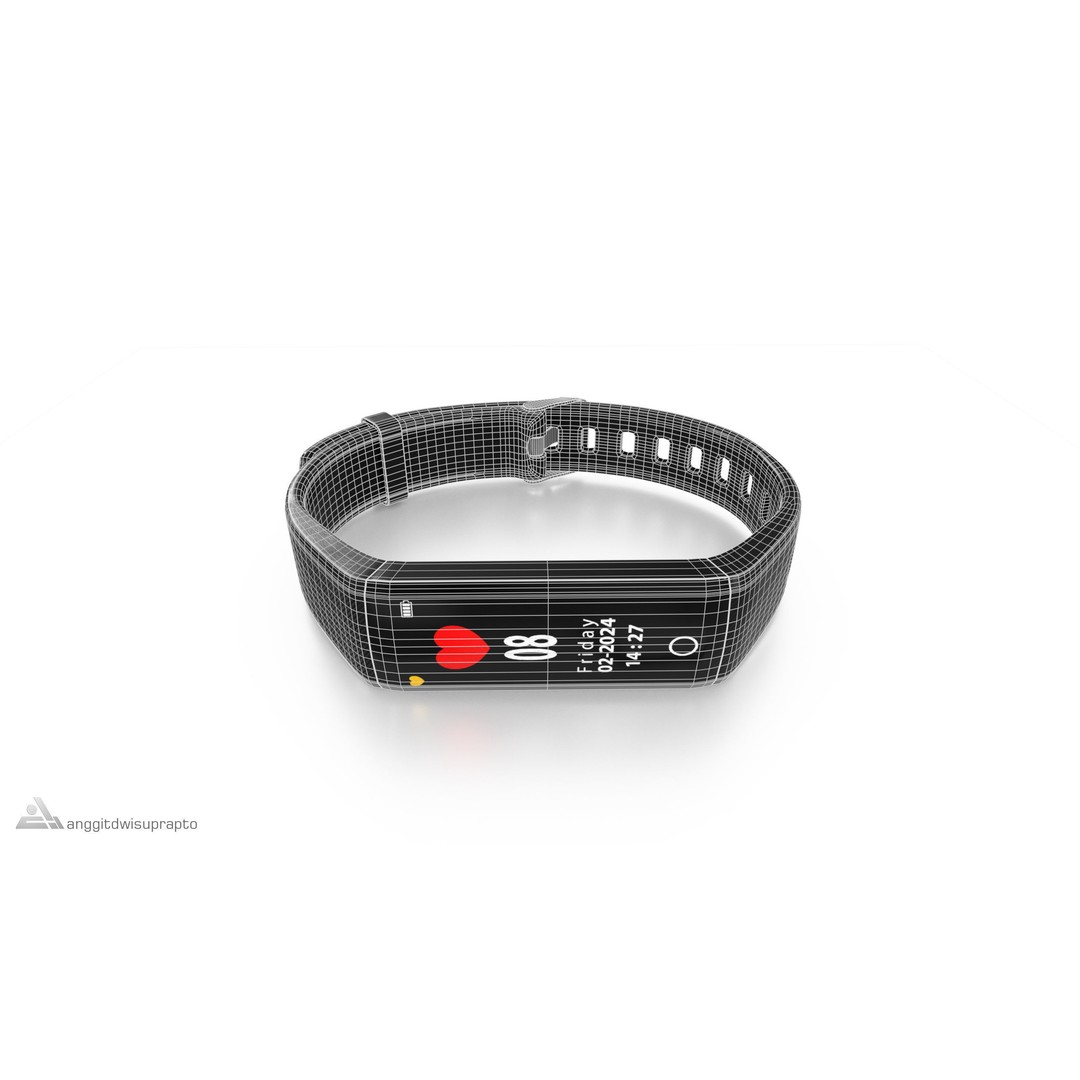 Fitness Tracker 3D Model – Low Poly PBR Game Asset, FBX - View 9