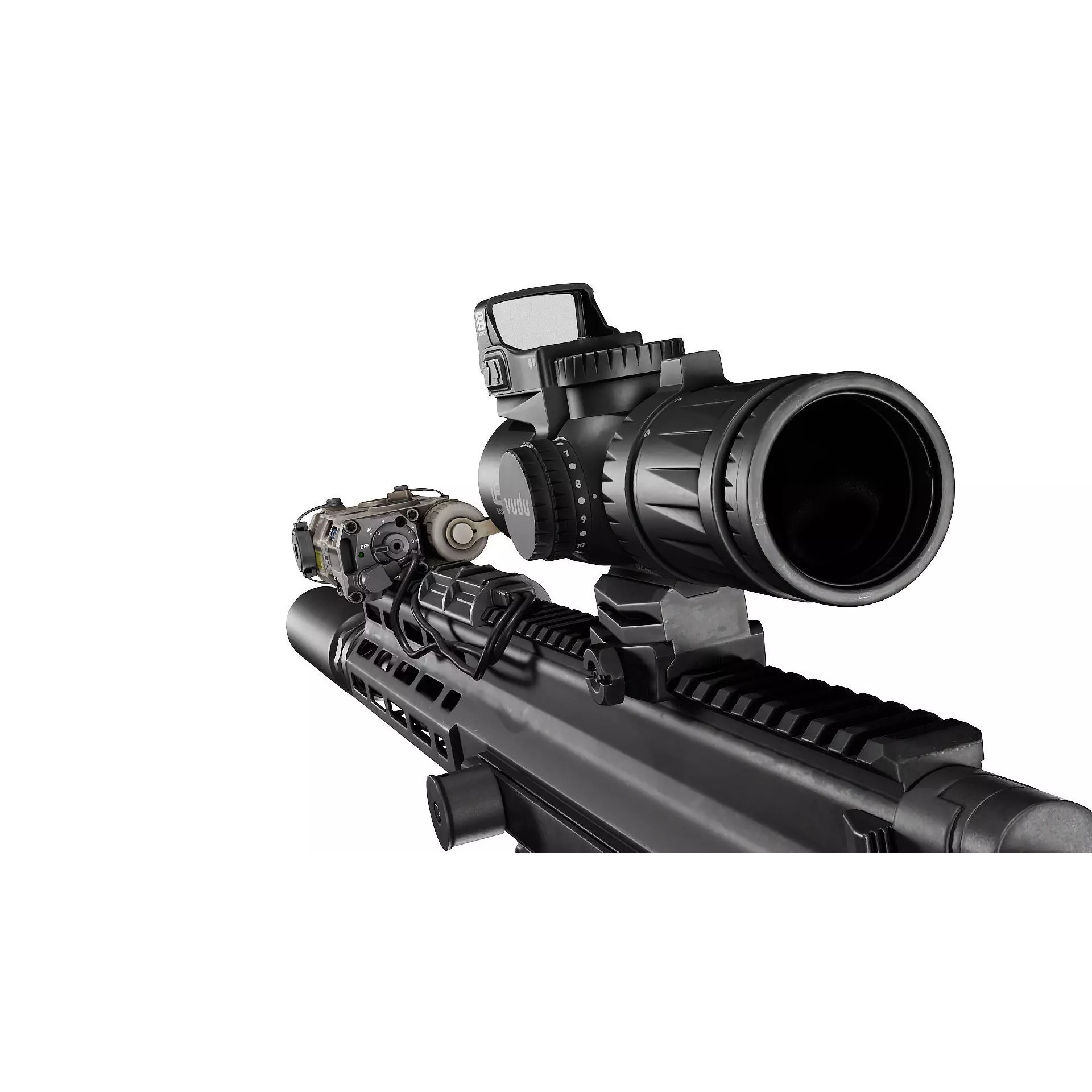 EOTECH VUDU 3-9X32 SFP - Low-Poly Game-Ready 3D Model - View 6