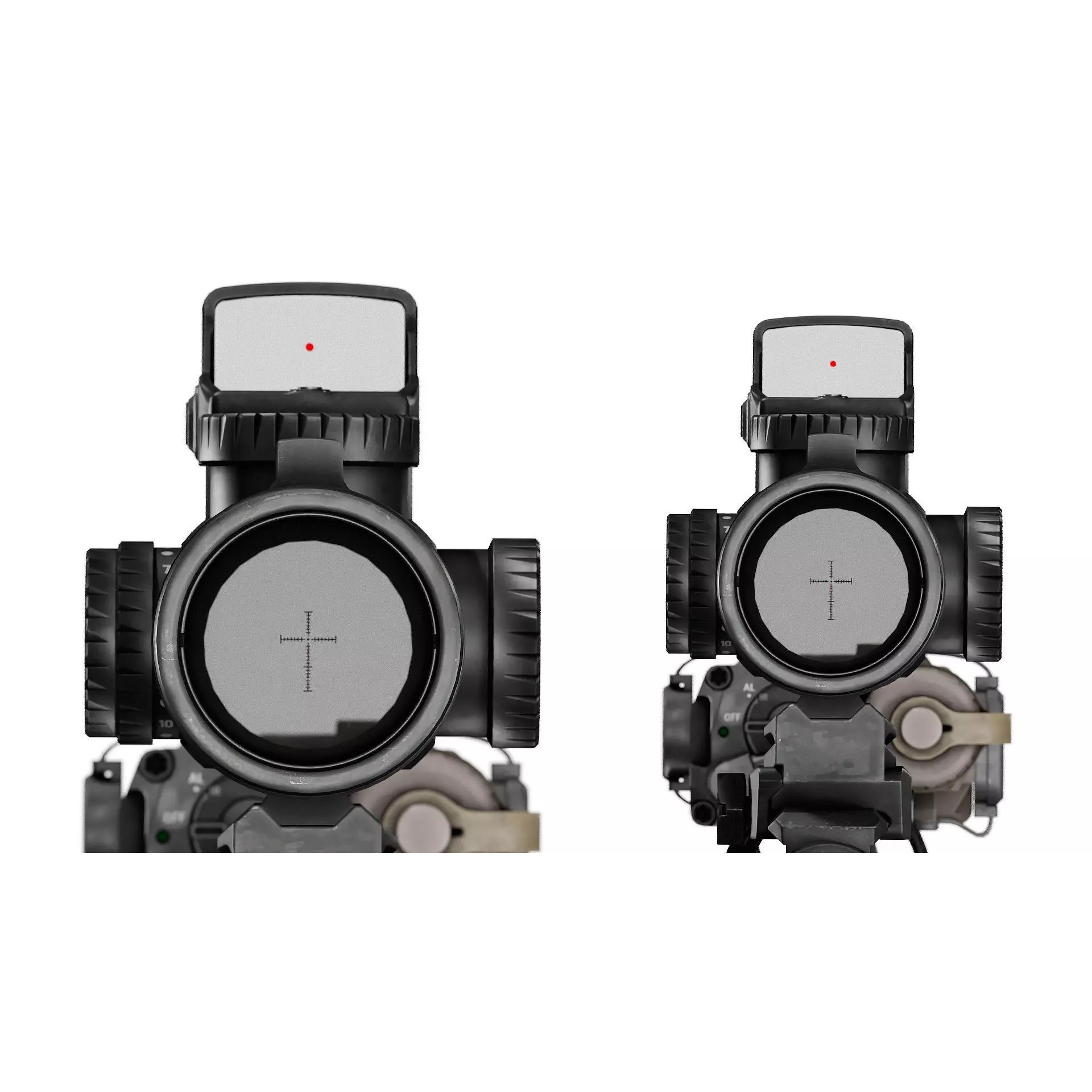 EOTECH VUDU 3-9X32 SFP - Low-Poly Game-Ready 3D Model - View 7