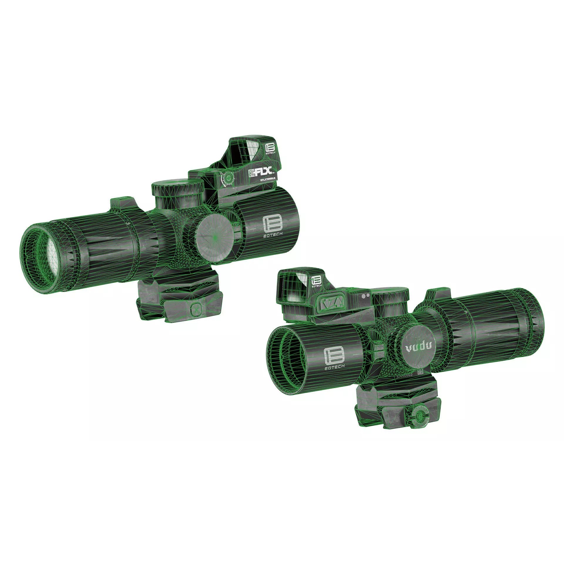 EOTECH VUDU 3-9X32 SFP - Low-Poly Game-Ready 3D Model - View 8