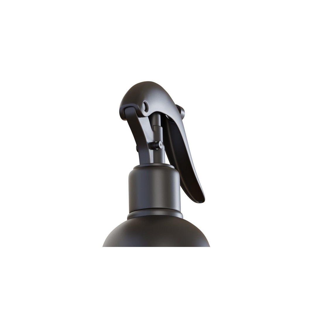 Black Spray Bottle 3D Model – PBR Textured, UV Unwrapped, FBX - View 9